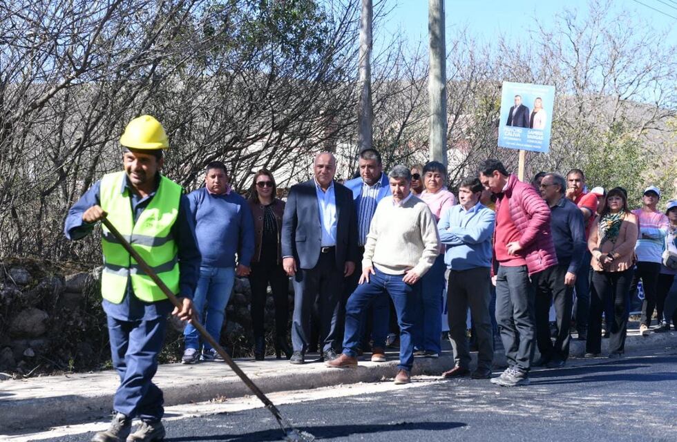 Urbanizan los barrios de Tafí del Valle con obras de pavimento