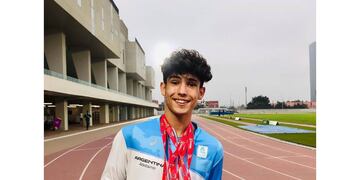 El rafaelino Tomás Mondino, una joya del atletismo nacional