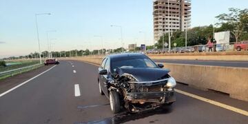 Accidente en el Acceso Sur de Posadas: una mujer sufrió heridas de consideración.