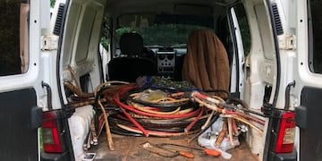 Detuvieron a cuatro hombres por robar más de 200 kilos de cables en Eldorado.