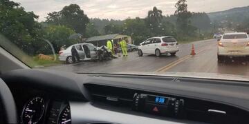 Accidente sobre el Piray Guazú dejó tres heridos.