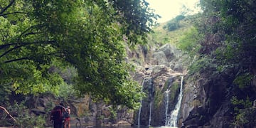 Cascada Los Cóndores, en Río Ceballos.