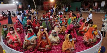 India superó por primera vez los 400.000 casos diarios de coronavirus
(AP)