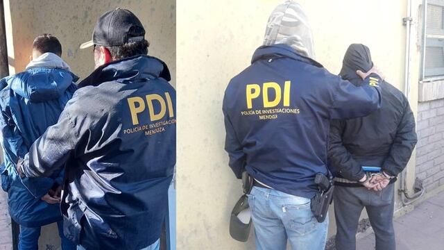 Los dos detenidos en Guaymallén.