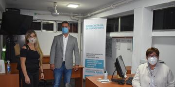 Se reinauguró la oficina de fiscalización de transporte en Azul