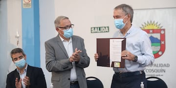 El gobernador Juan Schiaretti en Cosquín. En el Panal, satisfacción por el rápido acuerdo con los gremios estatales (Gobierno de Córdoba).