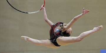 Agostina Vargas Re, la gimnasta del Club Municipalidad que representará a Argentina en el Mundial de Río de Janeiro. (Gentileza Sandra Re)