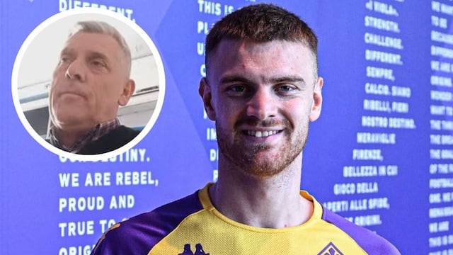 La emoción del padre del actual delantero de la Fiorentina.