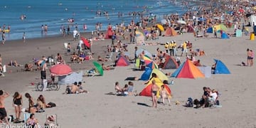 Vista de la playa de Madryn