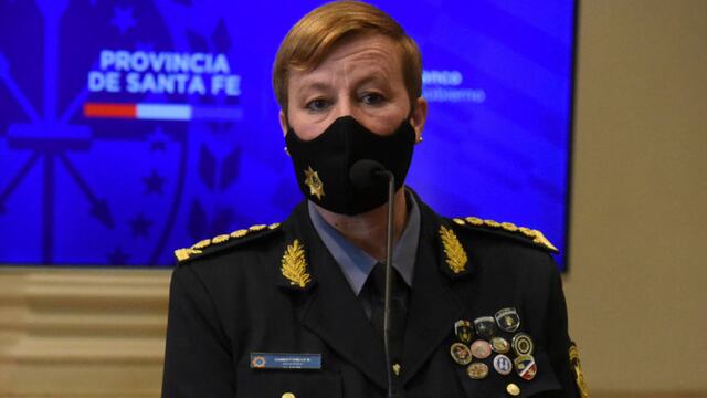Emilce Chimenti, jefa de Policía de la provincia, habló sobre la marcha anticuarentena (Télam/Sebastián Granata).