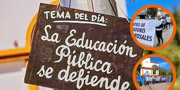Los docentes de Coronel Rosales se movilizaron en el marco de la Jornada Nacional de Lucha