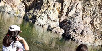 El río de Nogolí, en San Luis, un lugar ideal para pasear con los chicos, en especial en estas vacaciones de invierno. Gentileza