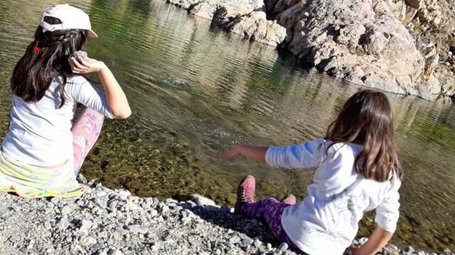 El río de Nogolí, en San Luis, un lugar ideal para pasear con los chicos, en especial en estas vacaciones de invierno. Gentileza