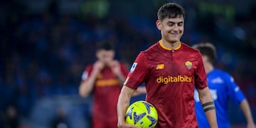 La sonrisa de Dybala luego de sus dos asistencias ante Empoli.