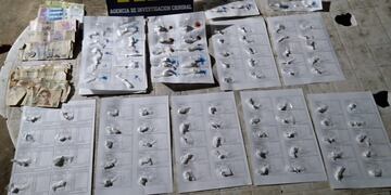 Estas fueron las 94 dosis de cocaína encontradas en el bunker de Josefina