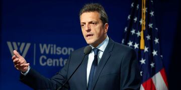 Sergio Massa en la Embajada de Estados Unidos en Argentina.