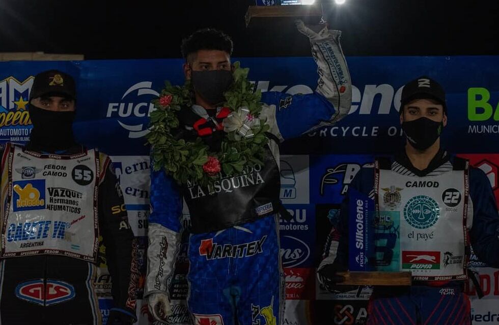 Speedway: el puntaltense Santiago Gallardo ganó en “500cc B”