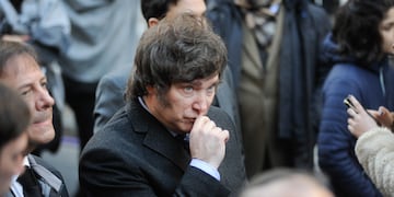 Javier Milei se encontró con sus votantes.