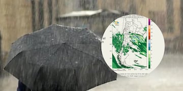 Emiten una alerta amarilla por el avance de frente frío con tormentas para Entre Ríos