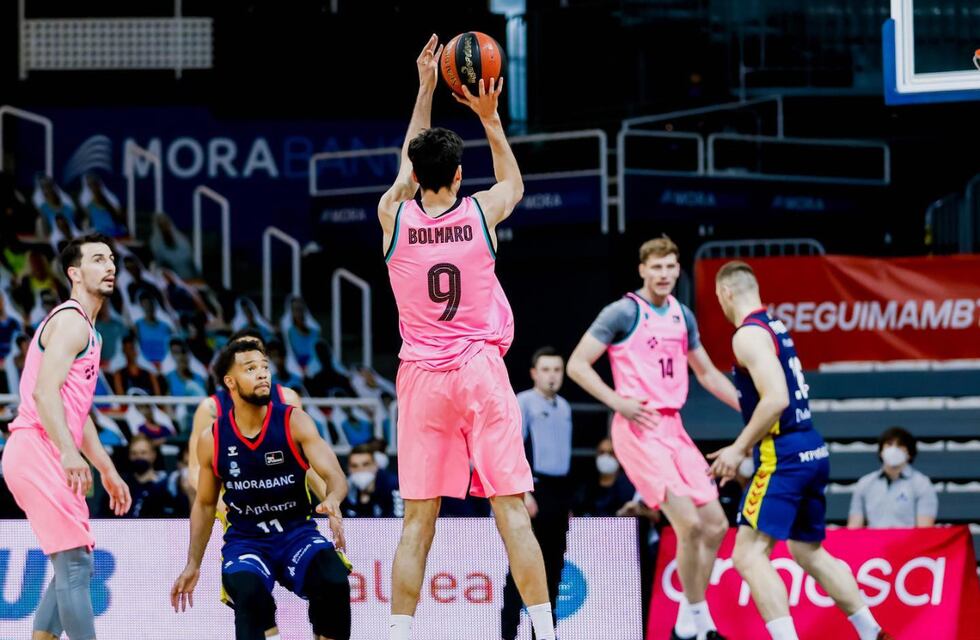 Bolmaro jugó su mejor partido en el Barcelona, anotó 26 puntos por Liga ACB