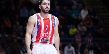 Campazzo se estrenó en el Estrella Roja de Belgrado este domingo 25 de diciembre.