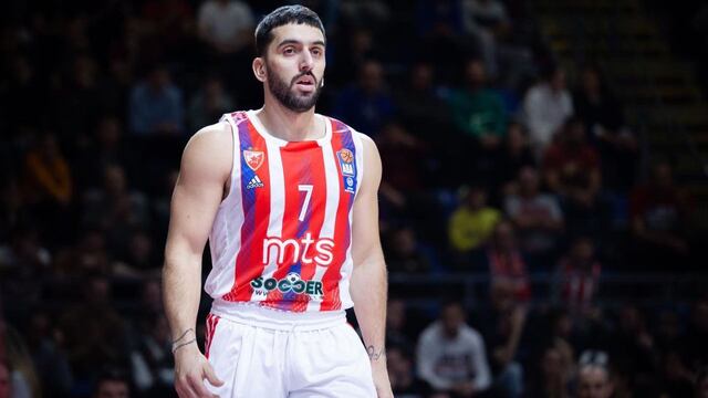 Campazzo se estrenó en el Estrella Roja de Belgrado este domingo 25 de diciembre.