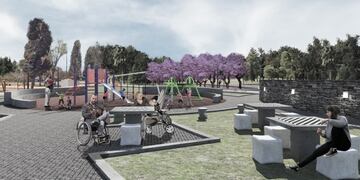 La renovación integral del paseo consistira en la construcción de sendas y veredas con materiales nuevos entre otras cosas. Gentileza