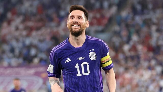 "Leo" Messi y su alegría por otro triunfo de Argentina en Qatar 2022. (Prensa Fifa).