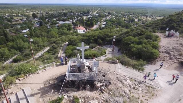 El Cristo de la Quebrada uno de los lugares religiosos más visitados por el turismo y la feligresía en la provincia de San Luis. Gentileza El Diario