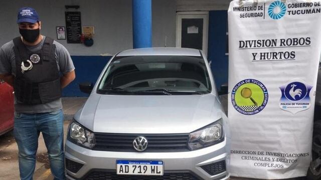 Efectivos policiales lograron secuestrar un auto usado por rompevidrios para robar