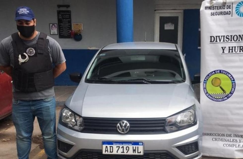 Efectivos policiales lograron secuestrar un auto usado por rompevidrios para robar