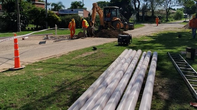 Avanza la obra de redes cloacales para el barrio Brigadier López de Rafaela