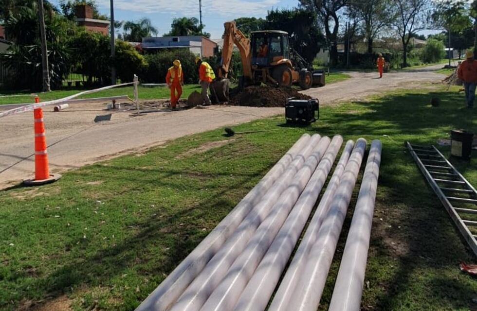 Avanza la obra de cloacas en el Brigadier López