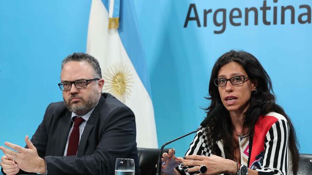 Ministro de Desarrollo Productivo, Matías Kulfas, y la secretaria de Comercio Interior, Paula Español. (Presidencia).