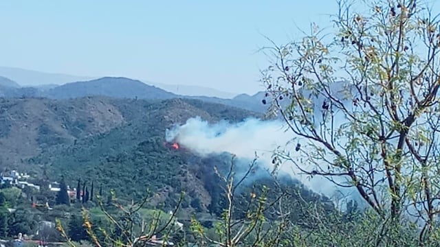 El fuego comenzó en la zona de la Usina en Villa Los Aromos.