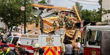 Se derrumbó un edificio en construcción en Washington
