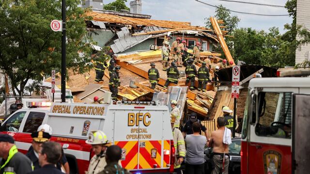 Se derrumbó un edificio en construcción en Washington