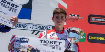 Fausto Arnaudo piloto karting Arroyito