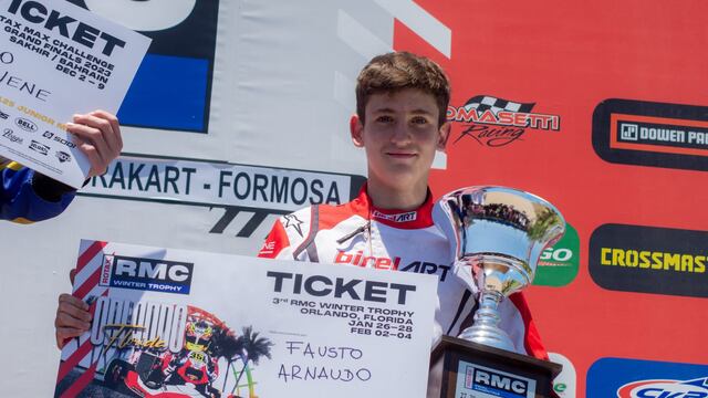 Fausto Arnaudo piloto karting Arroyito