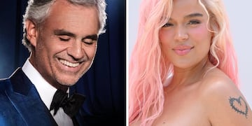 ¿Triunfo o fracaso?: Karol G realizó una colaboración junto a Andrea Bocelli, pero Ricardo Montaner y Marta Sánchez la criticaron.