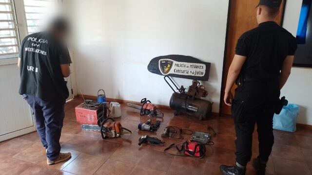 9 de Julio: recuperan más objetos robados del aserradero.