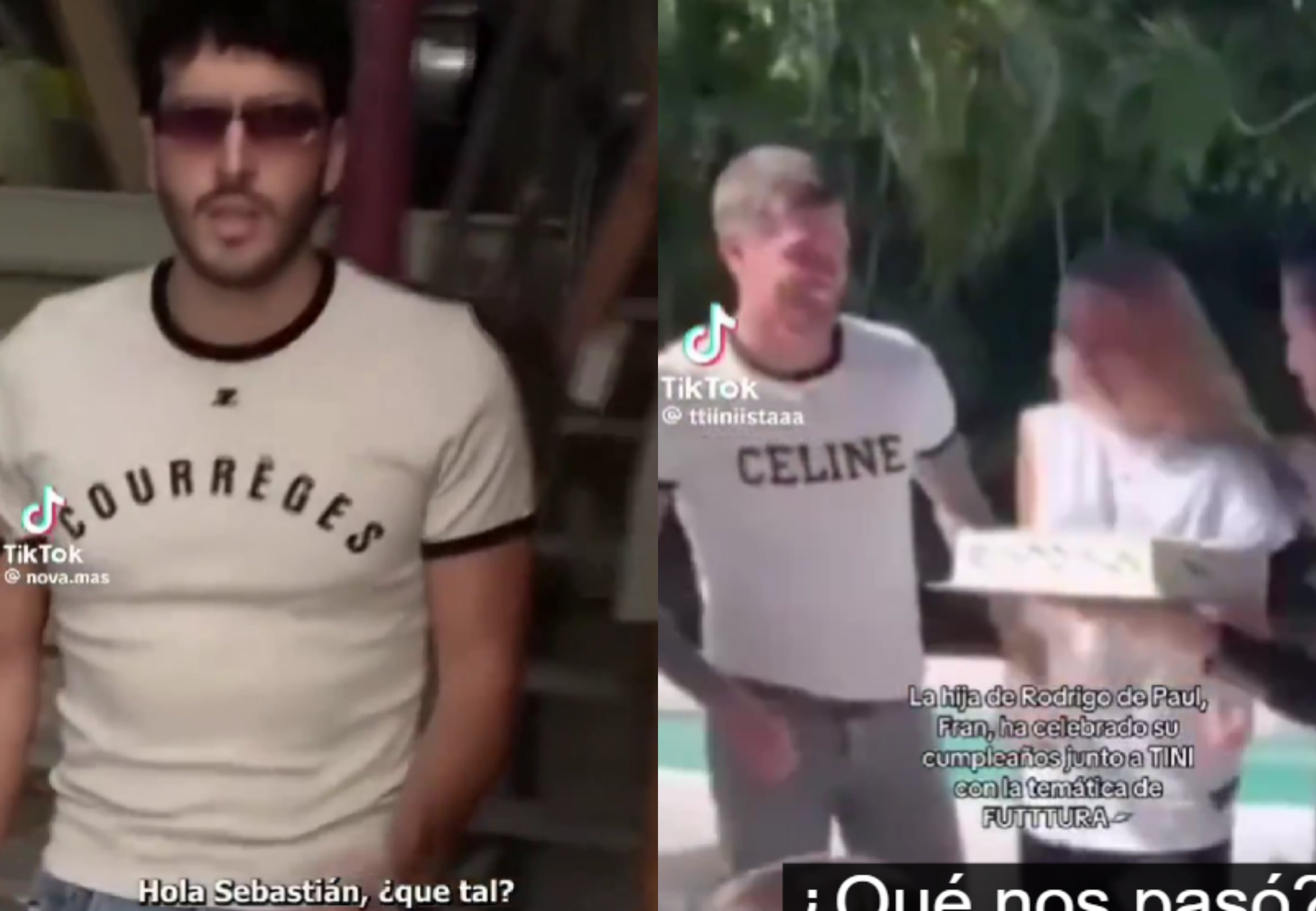 Sebastián Yatra y Rodrigo de Paul con looks similares.