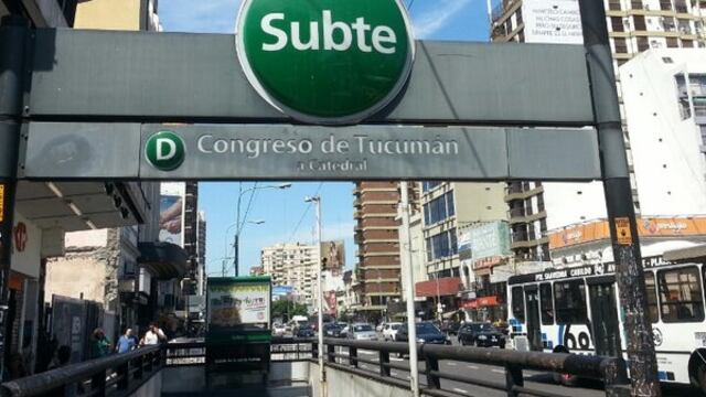 Estación de subte Congreso de Tucumán, línea D.