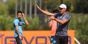 Guillermo Farré en el último entrenamiento de 2021 (Prensa Belgrano)