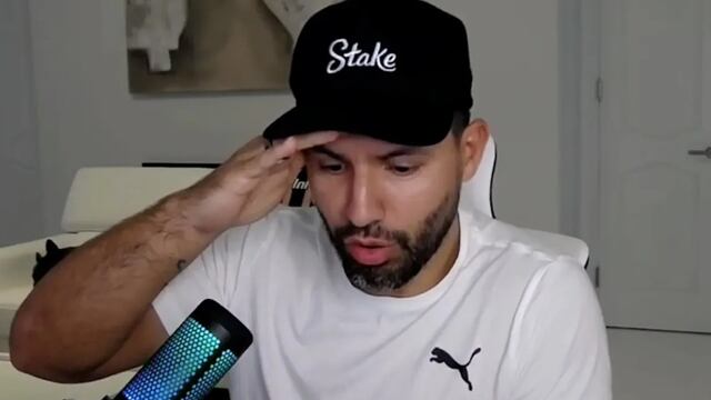 El Kun Agüero reaccionó al gol de Álvarez.