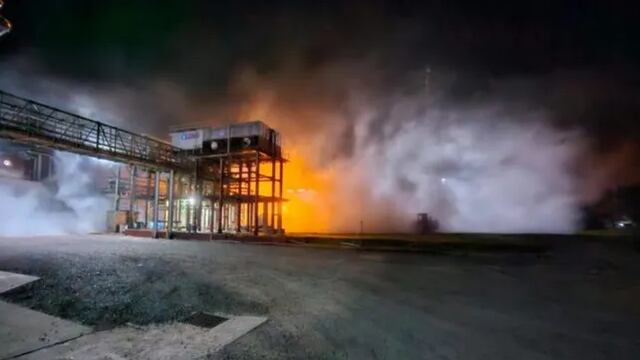 El gas se disipó por gran parte de la planta