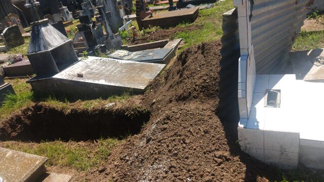 Macabro descubrimiento en el Cementerio de Azul