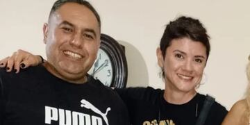 Marcelo José Amarfil Junto a Luciana Teresita Bustos. (Foto gentileza Tiempo de San Juan)