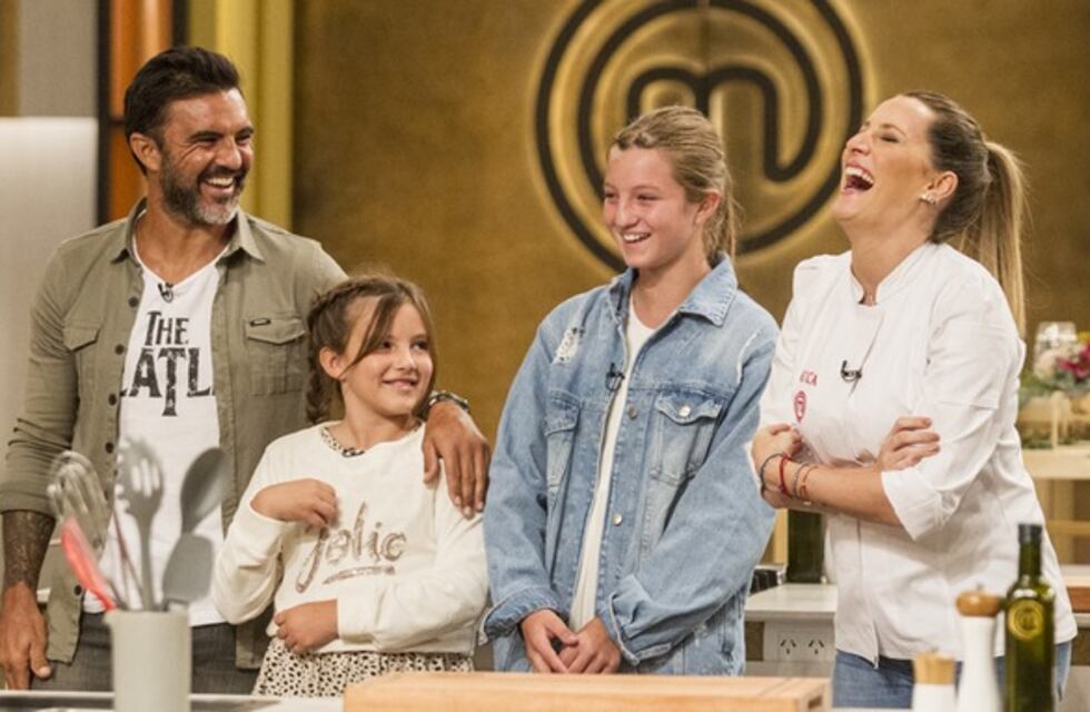 Fabián Cubero apareció en MasterChef Celebrity junto a sus hijas para apoyar a Mica Viciconte en la final