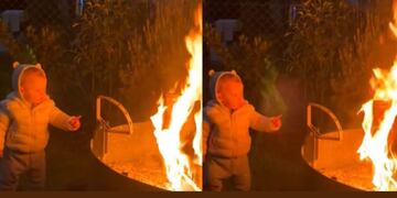 ¿Un ángel? Su hijo estaba cerca del fuego y una misteriosa “figura paranormal” lo salvó
